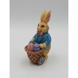 Jim Shore Eggs For Everybunny Easter Bunny Cart Figurine 2019 6006230 Box Enesco